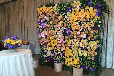Mark's Garden's flowers will include a vibrantly colored floral wall.