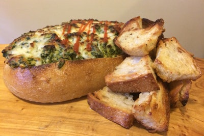 Sriracha Spinach Dip Bread Bowl