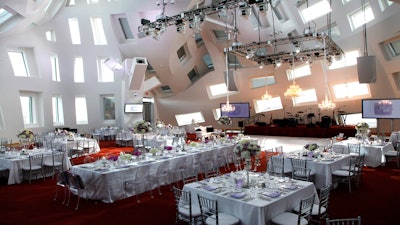 Wedding setup at the Keep Memory Alive Event Center