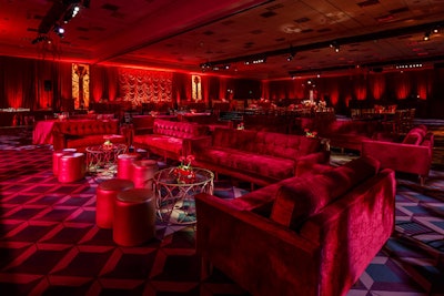 A separate Grammy Lounge area was marked by red lighting.