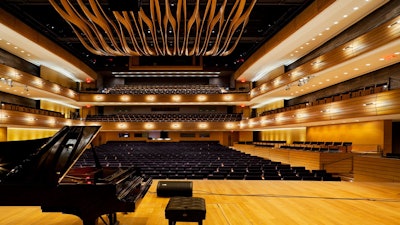 A view from the stage in Koerner Hall