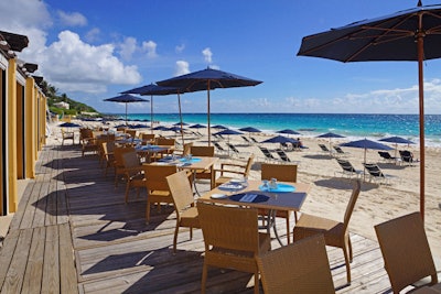 Exterior of Mickey’s Beach Bistro at Elbow Beach