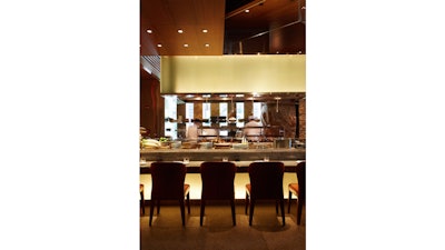 The open-flamed robata grill.