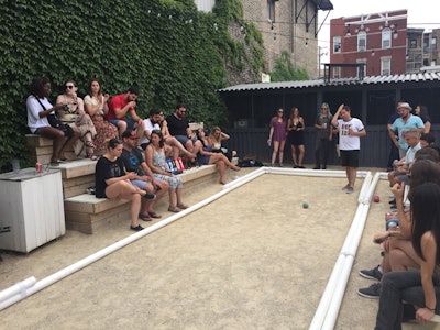 Bocce league at Parson’s Chicken & Fish.