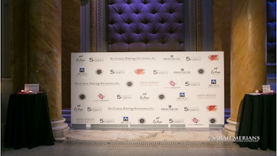Step and repeat wall