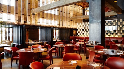 The restaurant and back bar.