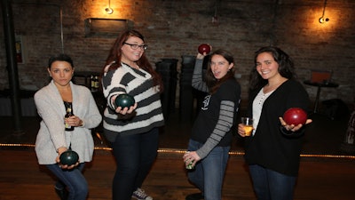 Bocce, beer, and babes.