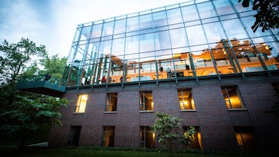 A view of the gallerias and balcony from Philosopher's Walk