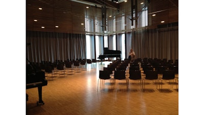 A piano recital in the Conservatory Theatre