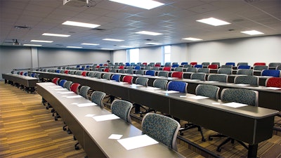 The front of room 203 at the Victoria College Conference & Education Center.
