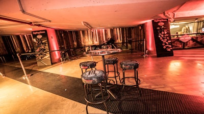 Showroom by day, coolest club in town by night.