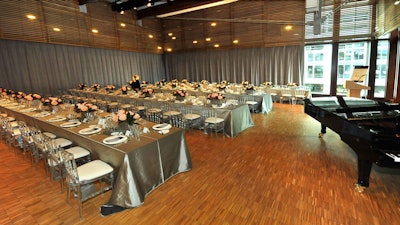 A gala dinner in the Conservatory Theatre