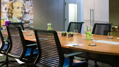 The 400-square-foot Horn boardroom.