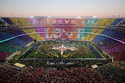 Many producers noted the difficulty of producing an outdoor spectacle in the daylight and praised the show's use of color.