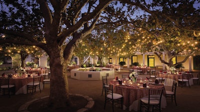 Historic Memory Garden adjacent to the Portola Hotel.