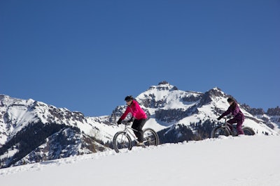 Snow-Biking at Hotel Telluride