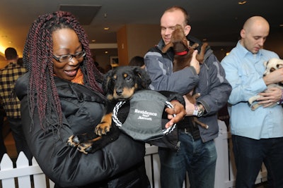 Residence Inn highlighted its pet-friendly amenities with an afternoon party at its Midtown East property. Guests could cuddle puppies on site, and reps from North Shore Animal League America were on hand to arrange adoptions.