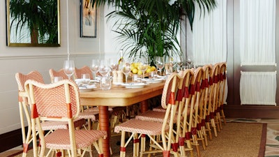 The private dining room at Marion