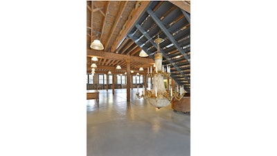 The Ravenswood Room staircase and light fixture