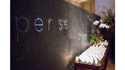 An escort card table at Per Se