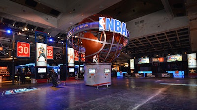 The NBA Fan Fest environment was created in a former New York Post Office space during All-Star Week.