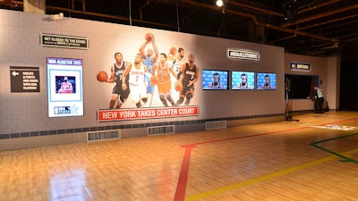 The NBA Fan Fest environment included seamless hi-resolution graphics and multimedia.