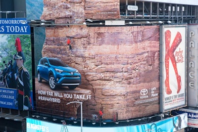Promoting its RAV4 Hybrid, Toyota’s 'Climbing Spectacular' marketing activation was meant to inspire people to get out of their comfort zones while relating the capabilities of the automotive company’s best-selling small SUV, now redesigned.