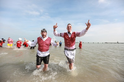 The Polar Plunge challenges guests to take a dip in Lake Michigan during the Chicago winter.