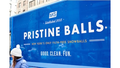 MKG. Pristine Balls Holiday Truck project in New York City (2015)