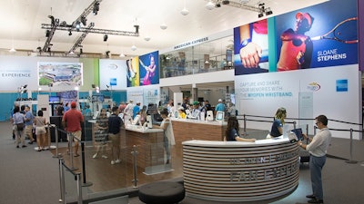 A Smash Zone Event at the U.S. Open Tennis Championships included a two-story structure and interactive multimedia.