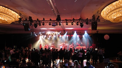The Chimes Gala featured Gloria Gaynor with event lighting by Excel Lighting Services