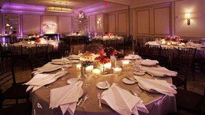 The West Room’s simple elegance is appropriate for both corporate gatherings and weddings.