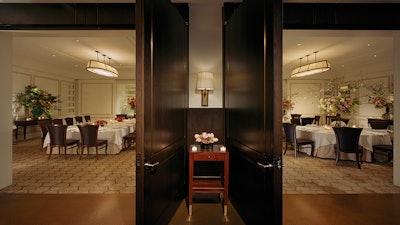 Per Se’s West Room is available in its entirety or partitioned for an intimate experience.