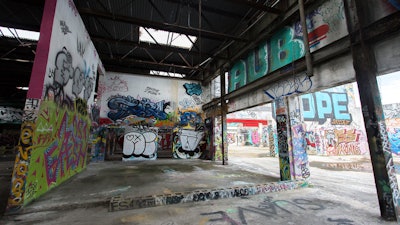 This unique raw space is a mecca for urban/street artists.