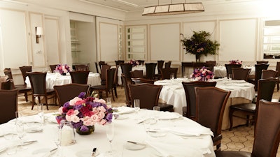 The West Room at Per Se is reminiscent of a Parisian dining room.