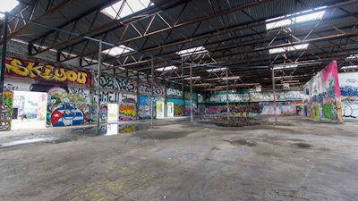 The formerly abandoned RC Cola factory is now the perfect set-up for photo shoots.
