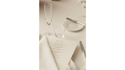 The menu at Per Se can be modified to meet any event need.