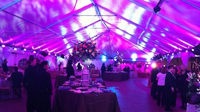 The Magic of Life Gala with event lighting by Excel Lighting Services