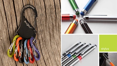 Get your color on with a bright key-holder clip or a bold pen stylus.