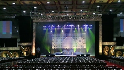 North American Bengali Conference 2011 with event lighting by Excel Lighting Services