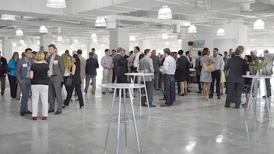 A reception at the 10B loft
