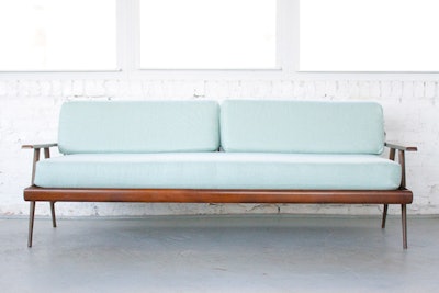Brady sofa, $450, available nationwide from Patina Vintage Rentals
