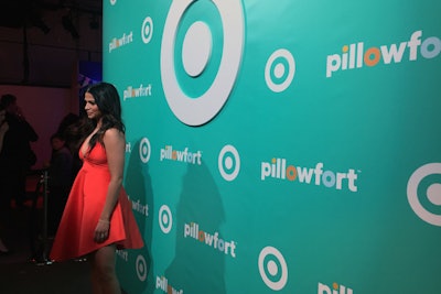 Celebrities moms including Camila Alves (pictured) appeared at a press preview to build buzz for the consumer opening.