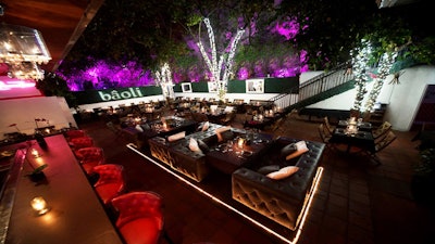 Bâoli Miami outdoor garden private dining space.