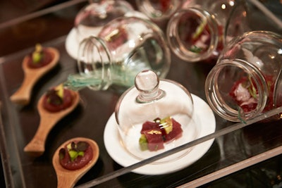 Tuna Tartare Under Glass