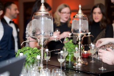 The event also featured an absinthe bar, sponsored by the McCain Three.
