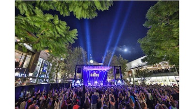 The summer concert series at the Grove