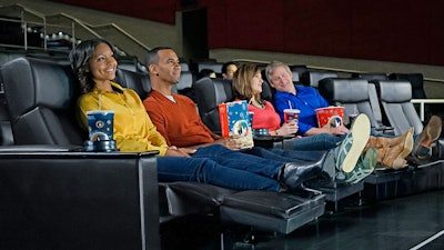 Recline with classic movie theater treats.