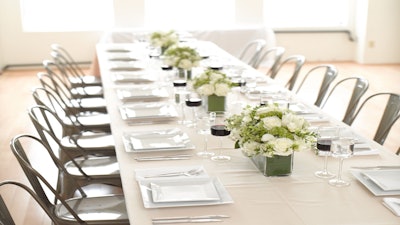 A corporate dinner