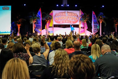 Social Media Marketing World has been growing steadily since its inception in 2013. This year, the three-day conference was held in the San Diego Convention Center, instead of a hotel, to accommodate the crowd of more than 3,000 attendees.